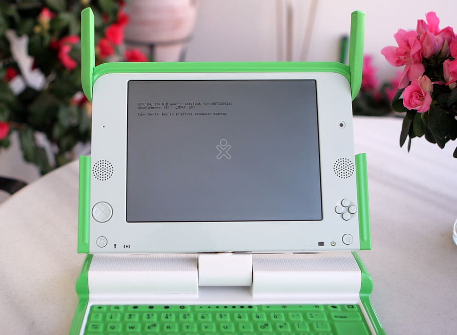Olpc, Openfirmware, Boot, Computer, retro, technology, flower HD wallpaper