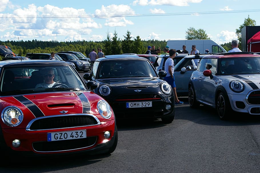 Minicooper, Cars, Meeting, Affinity, colorful, transportation