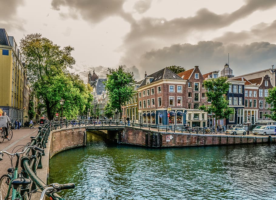 Hd Wallpaper Amsterdam Holland Canal River Netherlands Water Dutch Wallpaper Flare