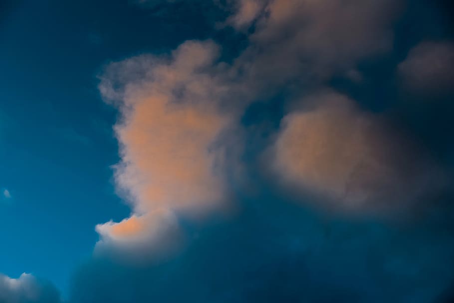 white and blue cloudy sky, clouds, cloud - sky, beauty in nature HD wallpaper