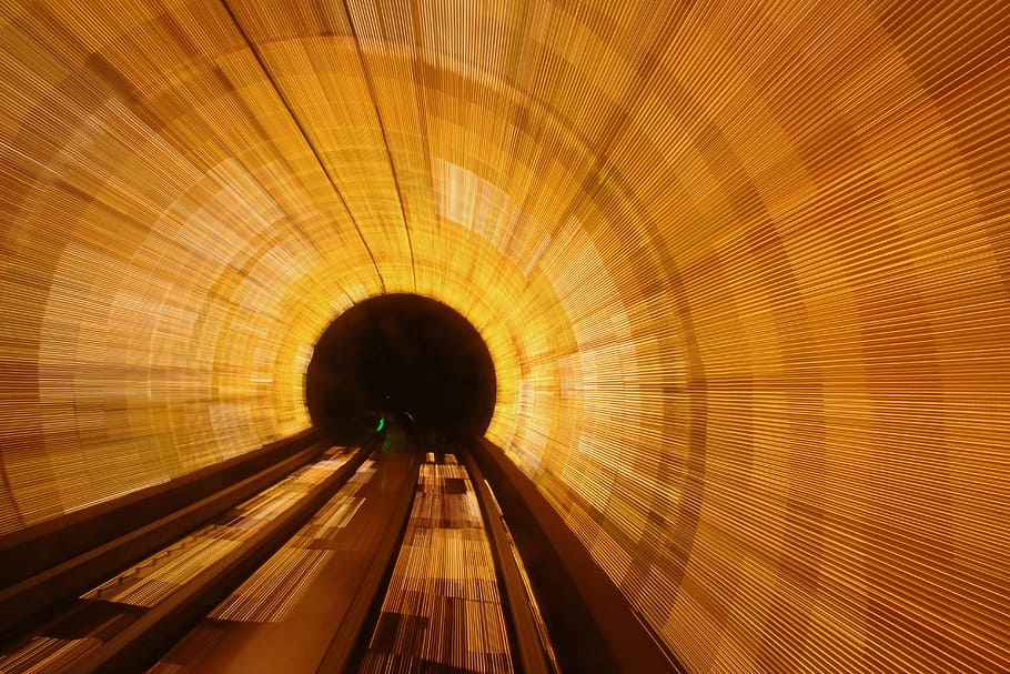 long-exposure, tunnel, speed, blurred Motion, architecture HD wallpaper