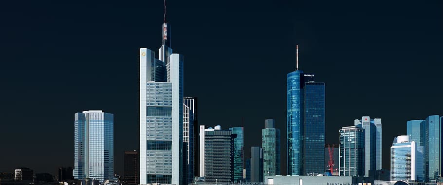 skyline, skyscraper, skyscrapers, architecture, frankfurt, building HD wallpaper
