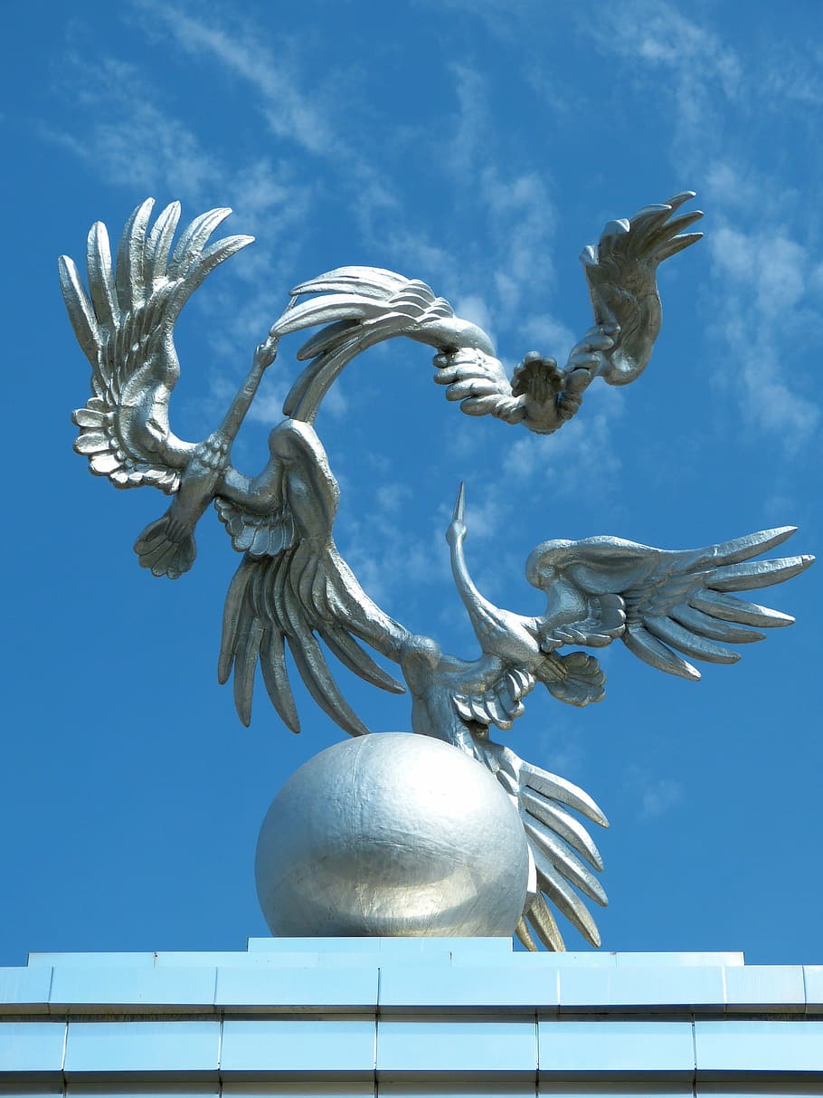 tashkent, independence square, monument, storks, uzbekistan HD wallpaper