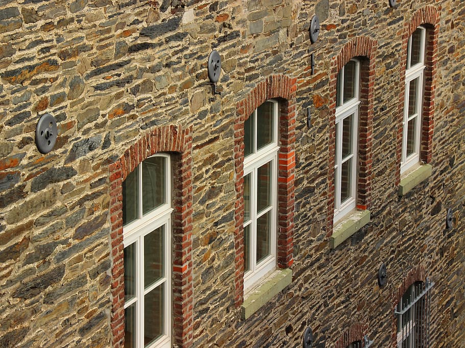 dry stone house, window, perspective, old, building, home, germany HD wallpaper