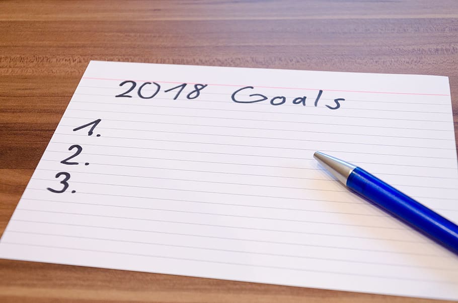 index card with 2017 Goals writing, paper, document, leave HD wallpaper