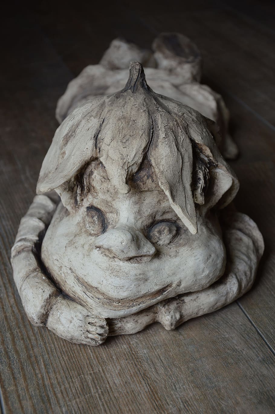 Troll, Ceramic, Workshops, Statue, Face, wood - material, no people