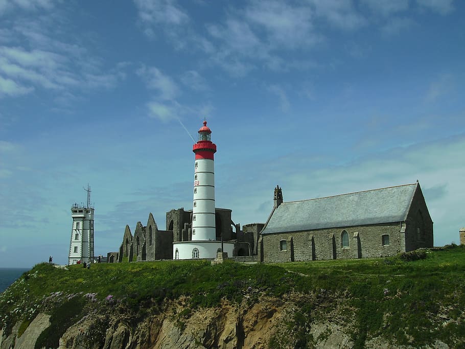 lighthouse, monastery, brittany, tower, famous Place, built structure HD wallpaper