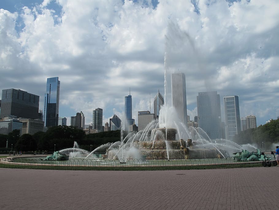 millenium park, chicago, illinois, architecture, built structure HD wallpaper