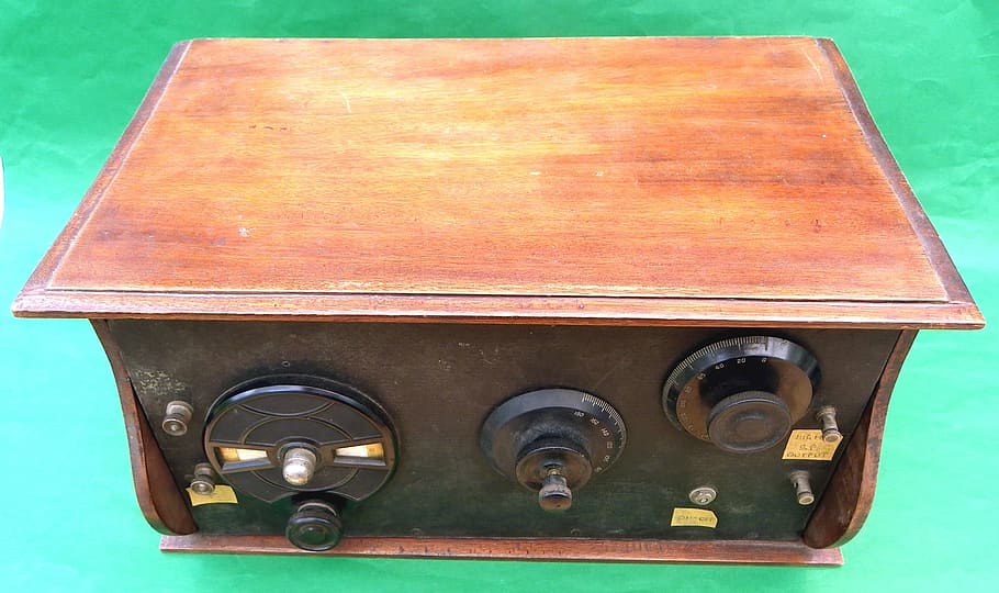 vintage, radio, receiver, 3, valve, old-fashioned, retro Styled, HD wallpaper
