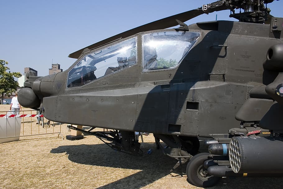 apache, helicopter, fighter, sunlight, day, nature, mode of transportation HD wallpaper