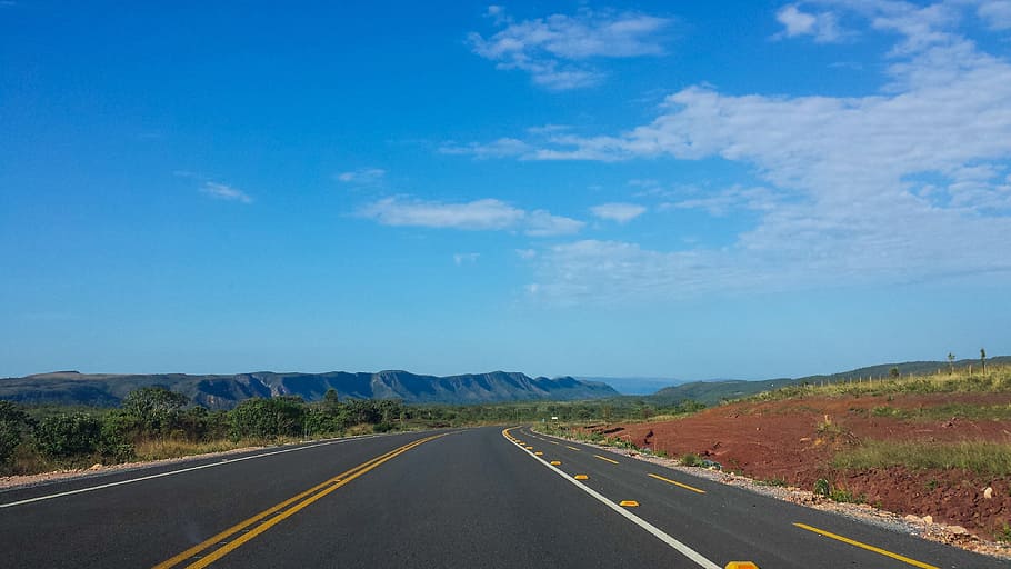 empty highway, brazil, goiás, chapada dos veadeiros, street, HD wallpaper