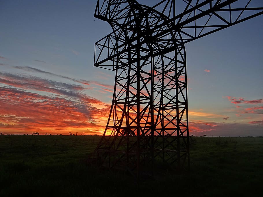structure, metal, sunset, sky, fuel and power generation, technology HD wallpaper