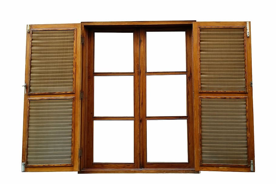 brown wooden louver window panel, shutter, open, romantic, frame HD wallpaper