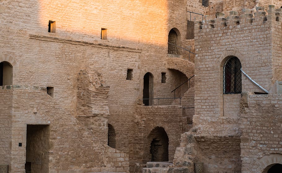 building, bricks, architecture, windows, arches, brick walls HD wallpaper
