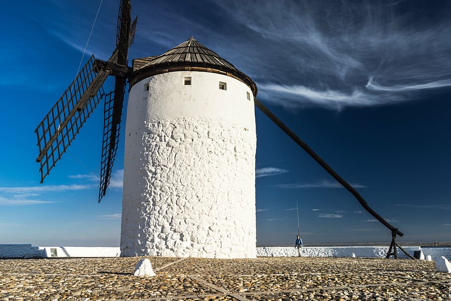 mill, wind, grind, tourist, tourism, windmill, windmills, stain HD wallpaper
