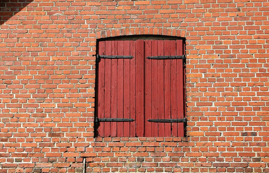 wall, brick, gap, door, port, brick wall, architecture, built structure HD wallpaper