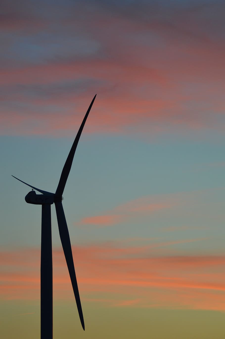 wind turbine, sky, sunset, environmental conservation, renewable energy HD wallpaper