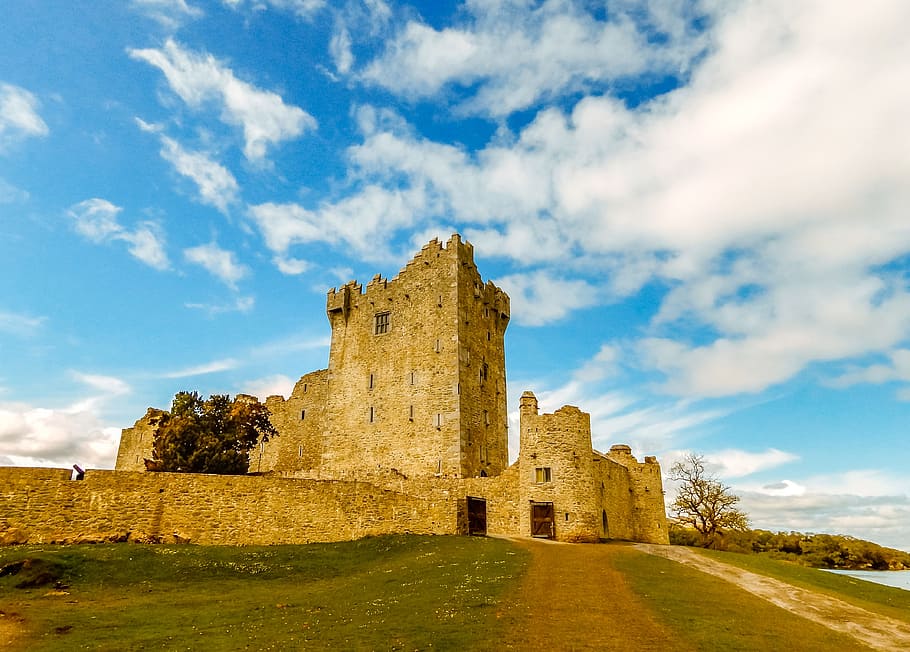 landscape, sky, landmark, clouds, abandoned, ancient, architecture HD wallpaper