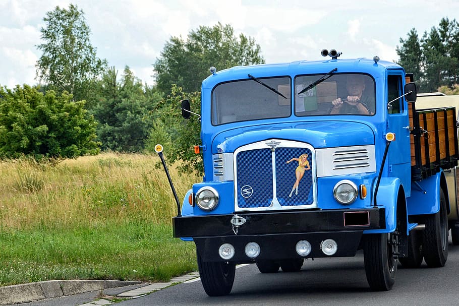 Truck, Old, Historically, Oldtimer, commercial vehicle, old truck HD wallpaper