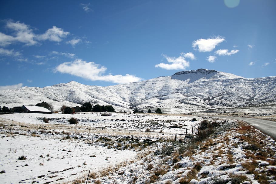 HD wallpaper south africa, eastern cape, mountains, snow, winter