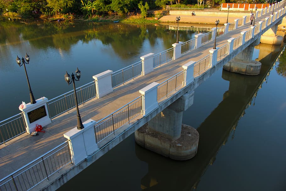Bridge, Span, Architecture, Water, suspension, landmark, road HD wallpaper