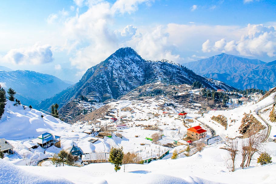 landscape, beautiful, swat, pakistan, nature, mountain, snow, HD wallpaper