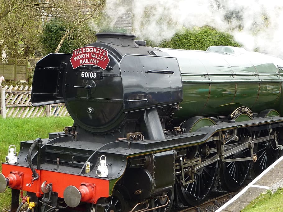 Train, Flying Scotsman, Steam, Engine, locomotive, transport HD wallpaper
