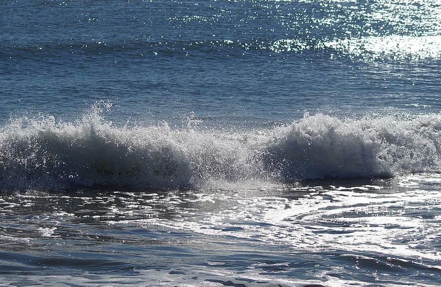 Ocean, Waves, Water, Beach, crashing, surf, splash, splashing HD wallpaper