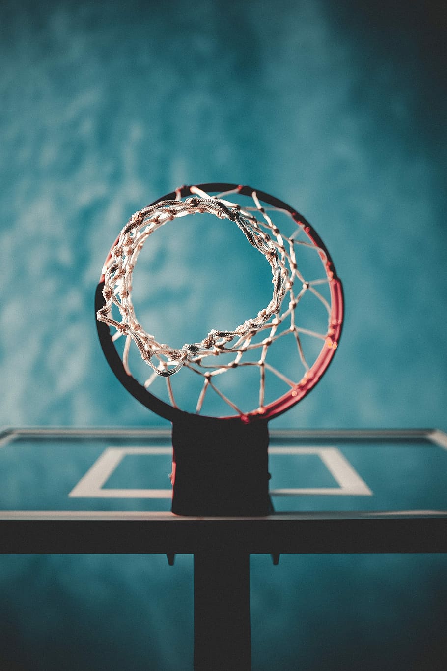 low angle photography of basketball hoop, worm's eye view of basketball hoop HD wallpaper