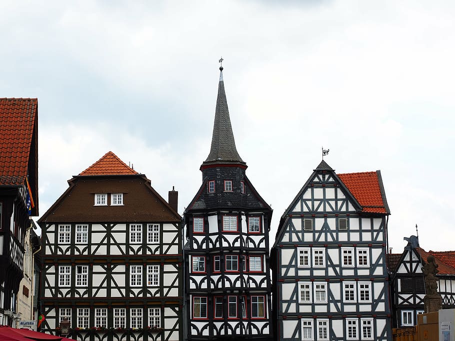 guild house, fritzlar, downtown, fachwerkhäuser, historic old town, HD wallpaper