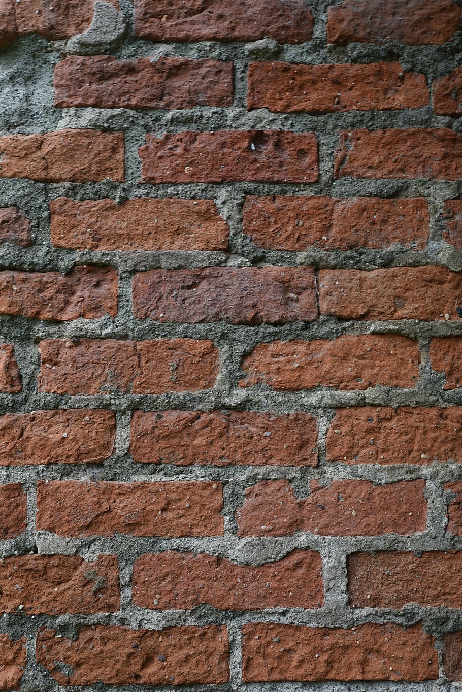 brick, brick wall, old, masonry, facade, red, structure, texture HD wallpaper