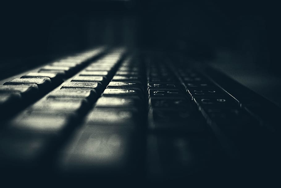 keyboard, black, buttons, selective focus, technology, control HD wallpaper