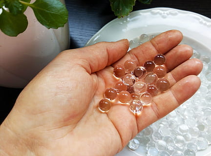 hydrogel, irrigation, saving water, pots, balls of gel, autoriego HD wallpaper