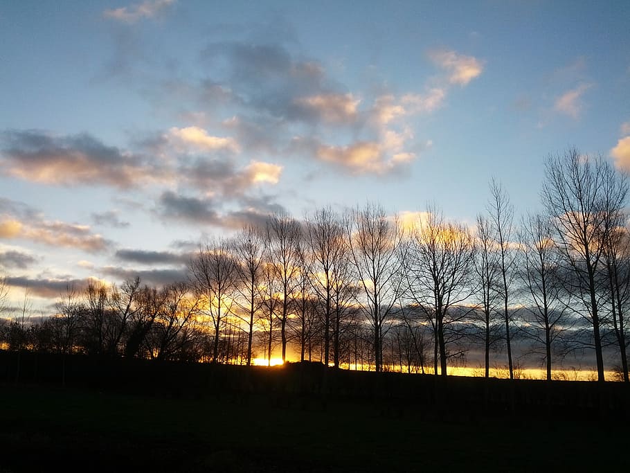 nature, sunset, landscape, sky, tranquil scene, scenics - nature HD wallpaper