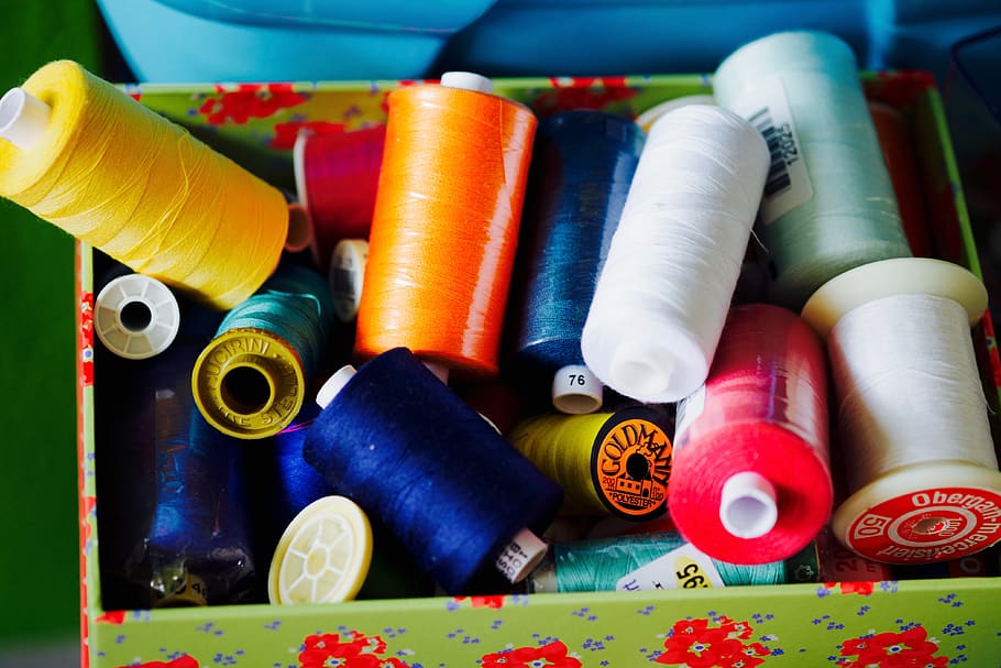 sewing thread, hobby, yarn, haberdashery, role, hand labor, HD wallpaper