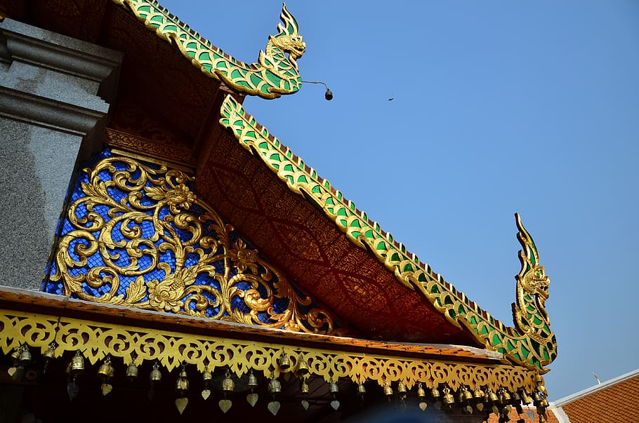 thailand, temple, architectural pattern, architecture, built structure HD wallpaper