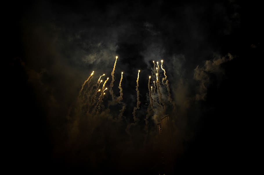 photography of fireworks at nighttime, Fireworks, Night, Night, Sky HD wallpaper