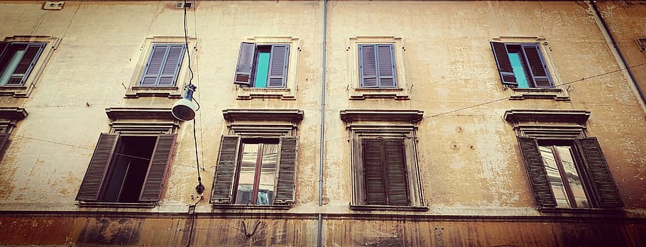 street, rome, building, built structure, architecture, window HD wallpaper