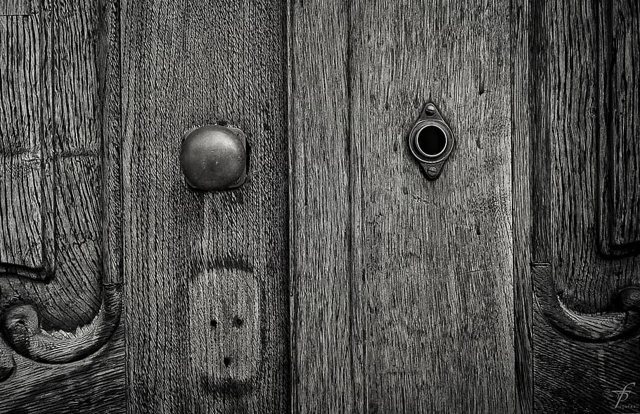 door, keyhole, design, lock, key, doorway, enter, wooden, wood - material HD wallpaper