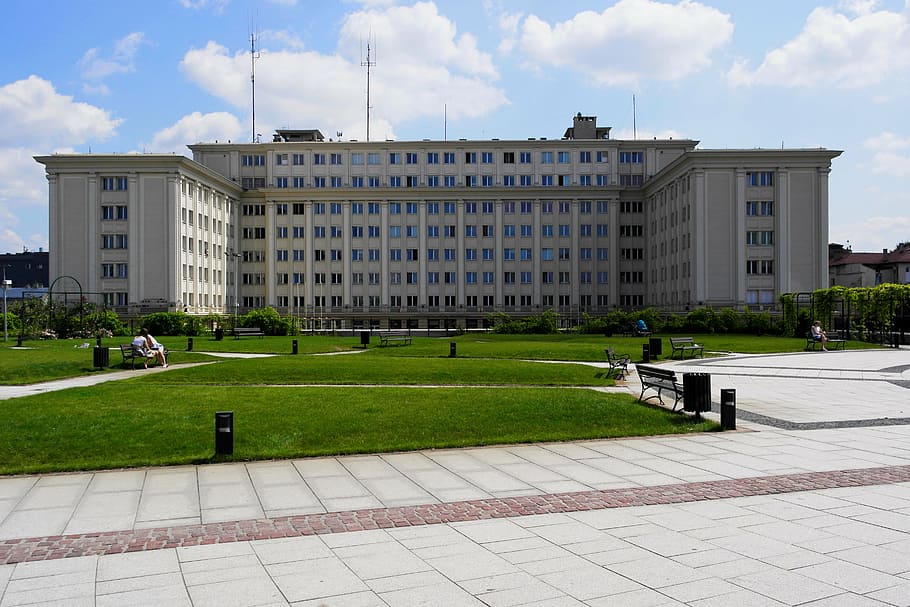 architecture, building, square, city, rzeszów, provincial office HD wallpaper