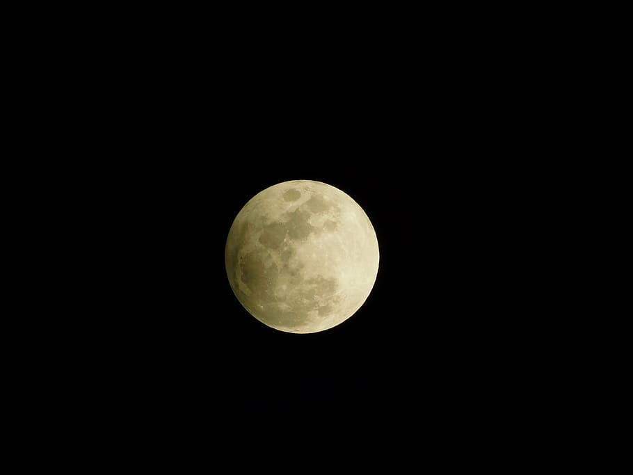 moon at nighttime, eclipse, space, outer space, astronomy, moon surface HD wallpaper