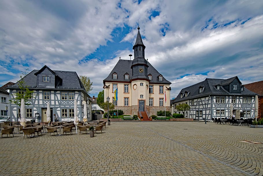 Usingen, Taunus, Hesse, Germany, old town, old building, places of interest HD wallpaper