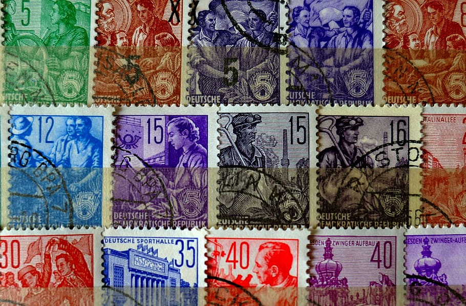 collection, old, post, vintage, retro, postmark, antique, franking HD wallpaper