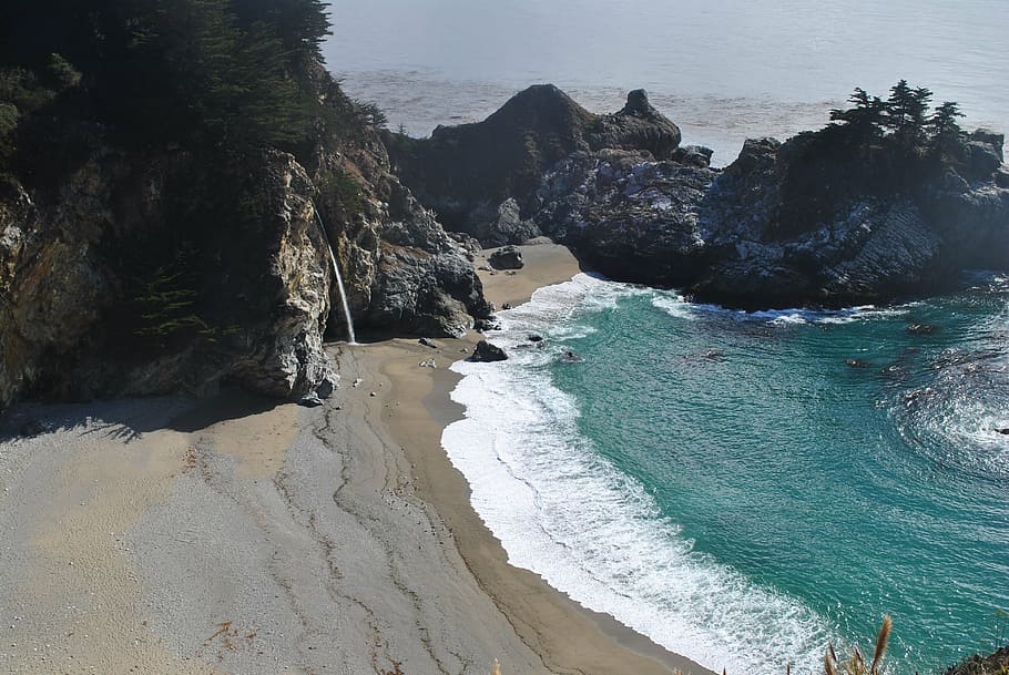 body of water during daytime, scenic, beach, ocean, coast, paradise HD wallpaper
