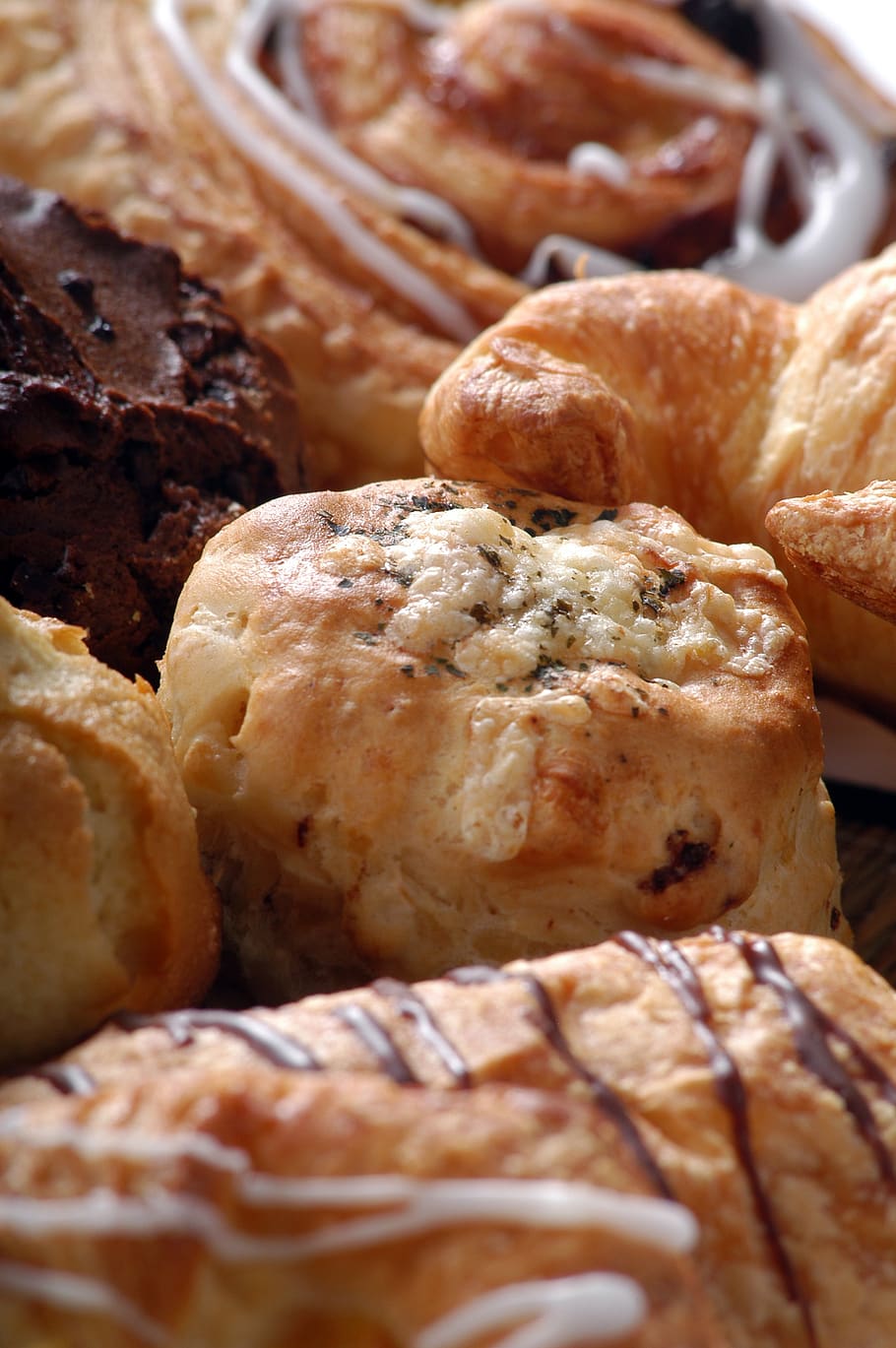 assorted, danish, scone, food and drink, freshness, ready-to-eat HD wallpaper