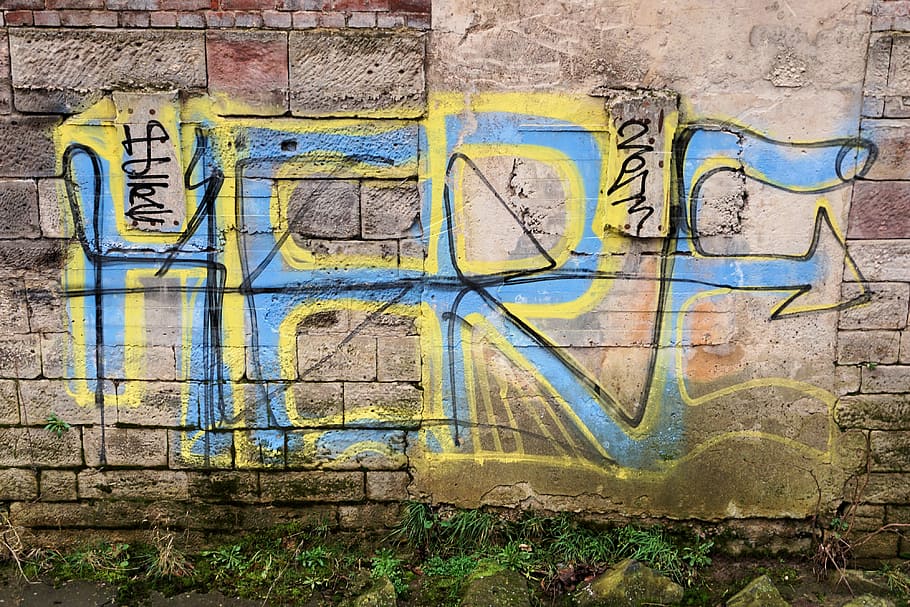 graffiti, wall, colorful, sprayer, street art, facade, painted wall HD wallpaper
