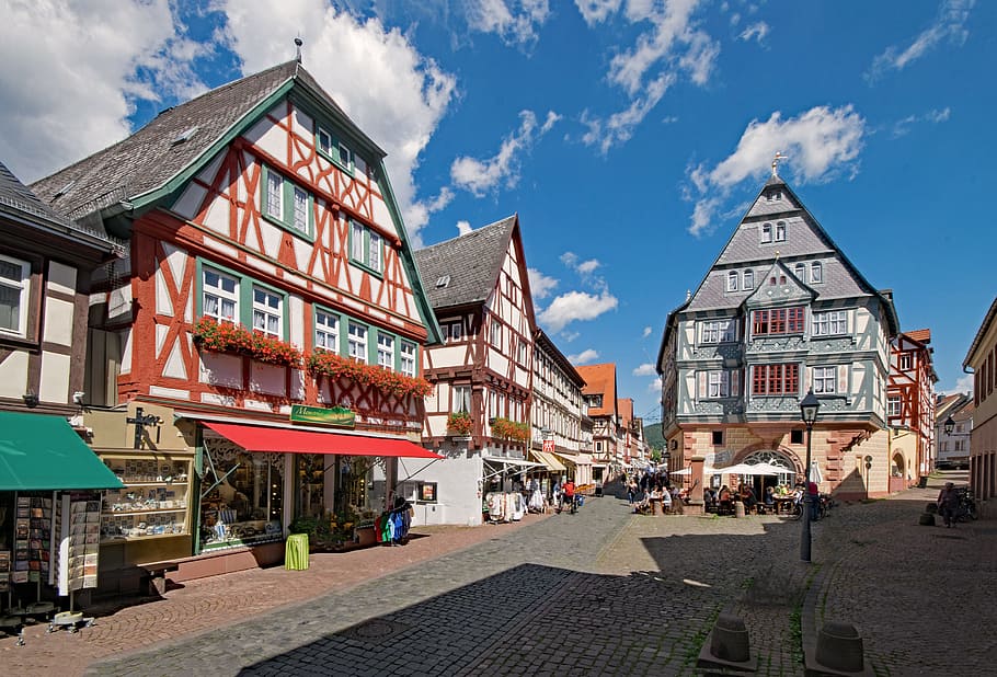 miltenberg, odenwald, bavaria, lower franconia, germany, old town