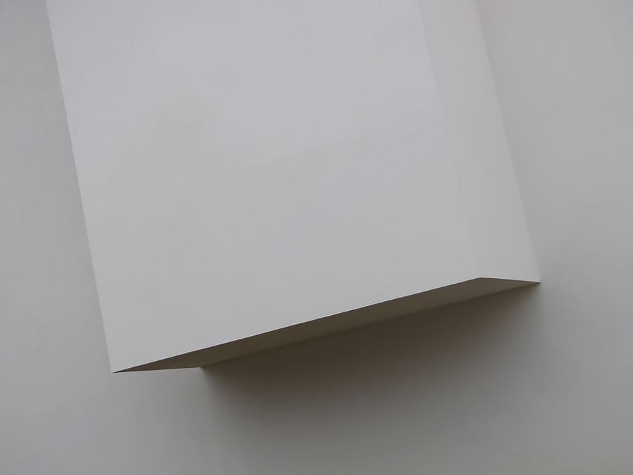 white, gray, shadow, light, geometry, architecture, form, copy space HD wallpaper