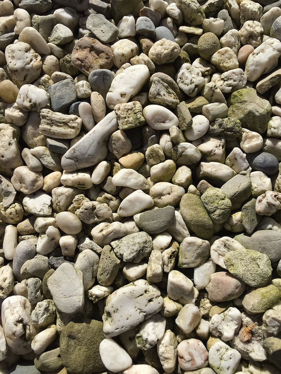 Pebble, Stones, Pebbles, Background, full frame, large group of objects HD wallpaper