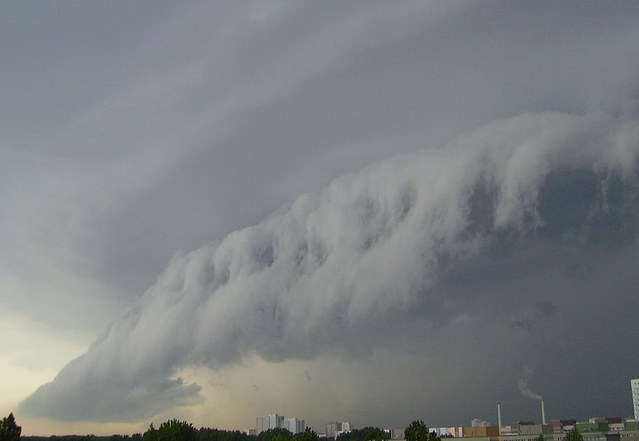 Cloud, Thunderstorm, gewitterstimmung, sky, forward, weather HD wallpaper